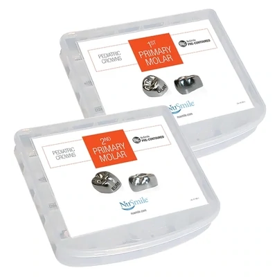 STAINLESS STEEL PRIMARY MOLAR CROWNS 5pcs BOX - NUSMILE