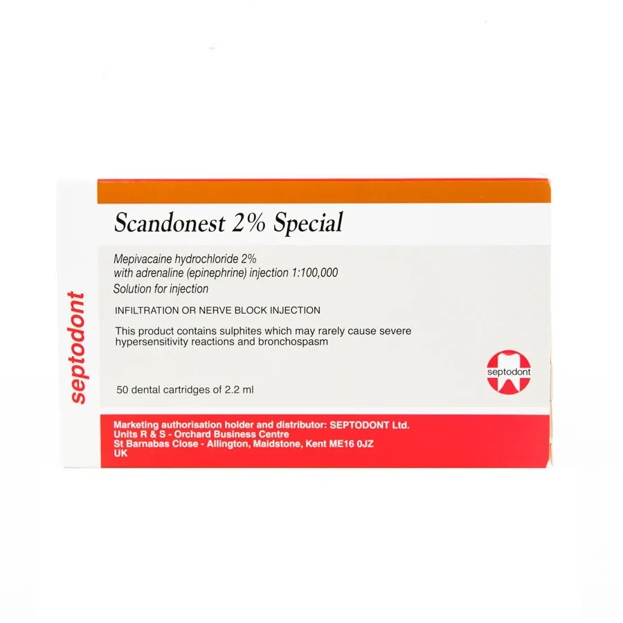 LOCAL ANESTHESIA 2% SCANDICANE ( 50 Ampules x 1.7ml )