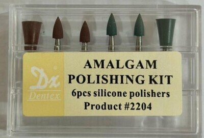 GREEN STONE BURS / AMALGAM POLISHERS KIT 6pcs