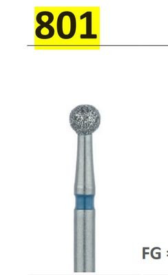 801 - ROUND DIAMOND BURS  5pcs - JOTA