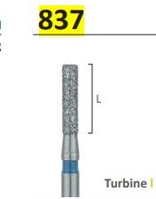 837 - CYLINDRICAL SIDE &amp; END CUTTING ,FLAT END DIAMOND BURS