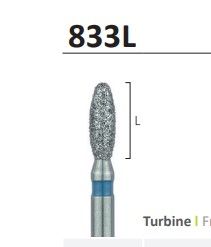 833L  or 379 - LONG EGG SHAPE DIAMOND BURS