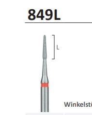 849L or 831L - LOWSPEED CONICAL ROUND END DIAMOND BURS 5pcs - JOTA