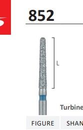 852 - CONICAL ROUND DIAMOND END BURS