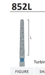 852L - LONG CONICAL ROUND END DIAMOND BURS 5pcs - JOTA