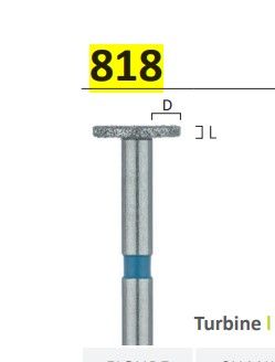 818 - WHEEL SHAPE DIAMOND BURS