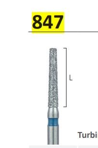 847 - CONICAL FLAT END DIAMOND BURS