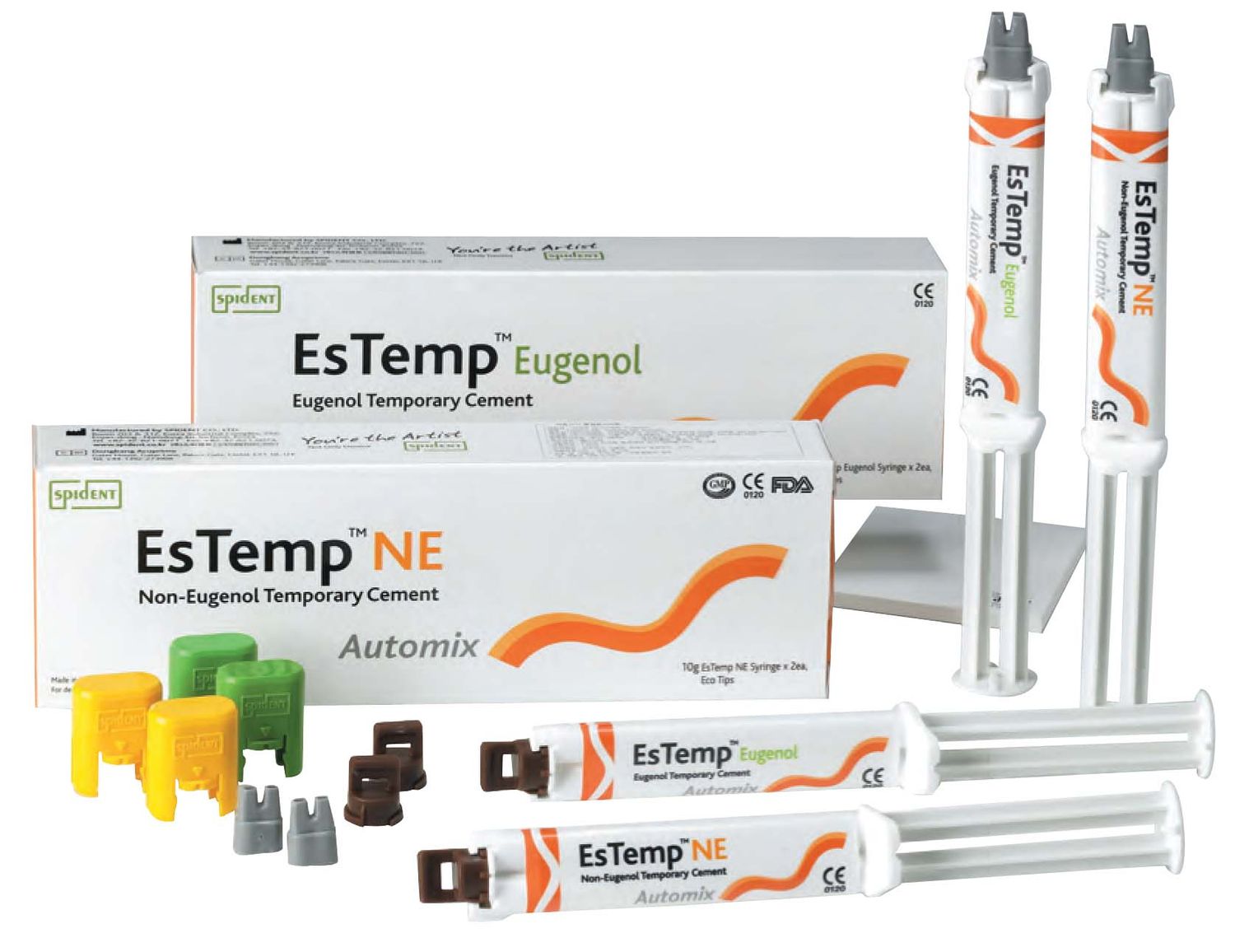 TEMPORARY CEMENT EsTEMP ( NE ) 2 x 10gm - SPIDENT