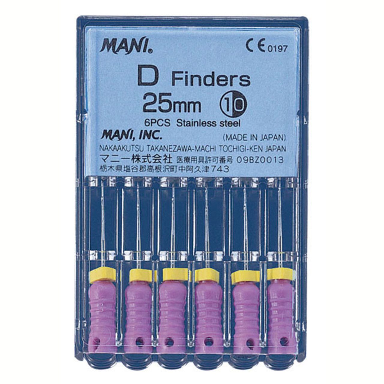 D FINDERS FILES 25MM (6PCS/KIT) MANI