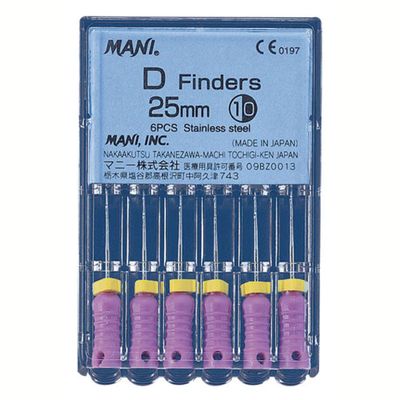 D FINDER FILES 25mm ( 6pcs/Kit ) - MANI