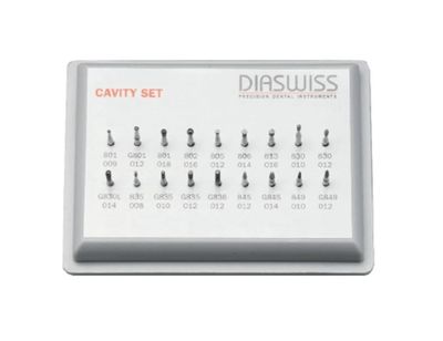 DIAMOND CAVITY PREPARATION KIT 18pcs - DIA SWIZZ