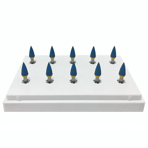 DIAMOND POLISHER 10pcs ( FLAME SHAPE only ) DIAPOL - EVE