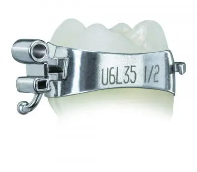 ORTHODONTIC TUBE BAND ( ROTH 022 ) - TRIPLE CONVERTIBLE MAXILLARY/UPPER 1pc - ADITEK