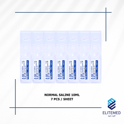 NORMAL SALINE SMALL 10ml ( 7 Ampules )