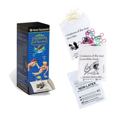 LATEX ELASTICS / creatures of the sea series ( 50 Bags ) - ORTHO TECHNOLOGY
