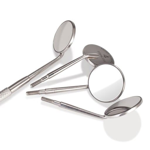 ENDO MOUTH MIRROR ( 12pcs ) - FRONT SURFACE RHODIUM - MEDESY