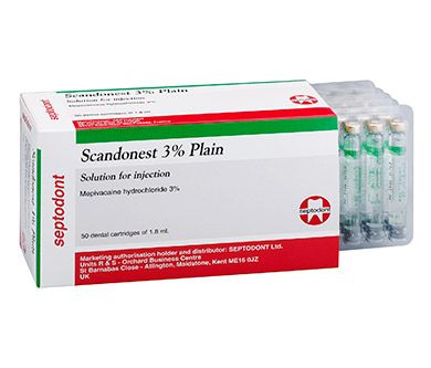 LOCAL ANESTHESIA 3% SCANDICANE ( 10 Ampules x 1.8ml ) LOCAL ANESTHESIA 3% SCANDICANE ( 10 Ampules x 1.8ml )