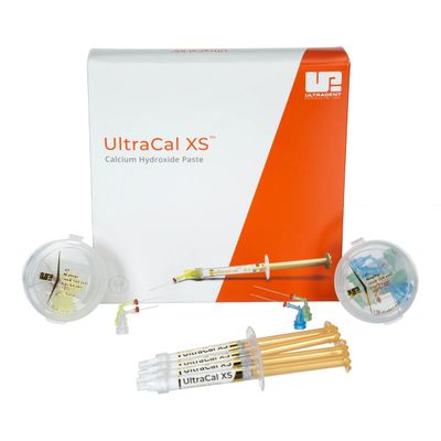 ULTRACAL XS | CALCIUM HYDROXIDE TEMPORARY FILLING MATERIAL | 4 x 1.2ml SYRINGES - ULTRADENT