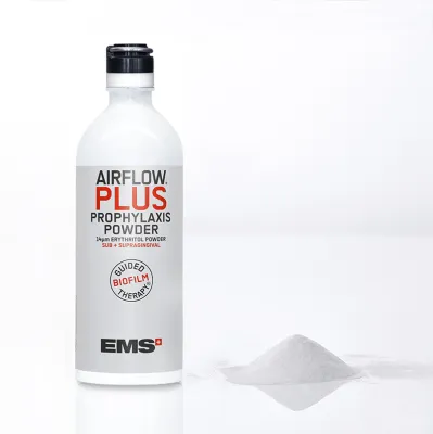 PROPHYLAXIS POWDER | AIRFLOW PLUS | 400gm , 14 µm ERYTHRITOL POWDER - EMS