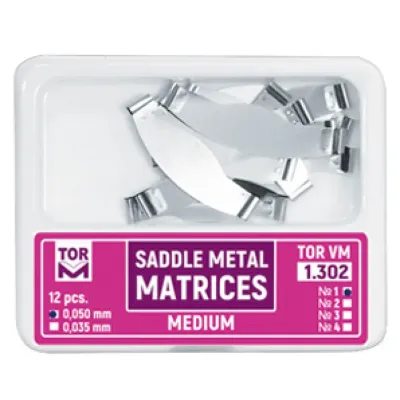 SADDLE METAL MATRICES ( 12pcs ) - TOR