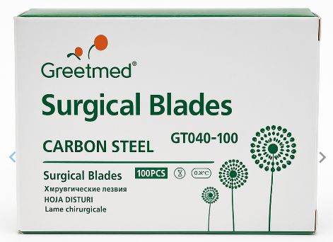 SURGICAL BLADE ( 100 pcs Box ) - GREETMED