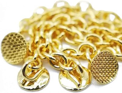 ERUPTION APPLIANCE GOLD CHAIN ( ROUND ) 10pcs /Pack - ORTHO UNION