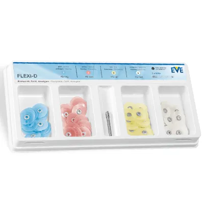 POLISHING DISCS - 14mm BIG | FLEXI-D Starter Kit ( 25 Discs of each Grit + Mandrel ) - EVE