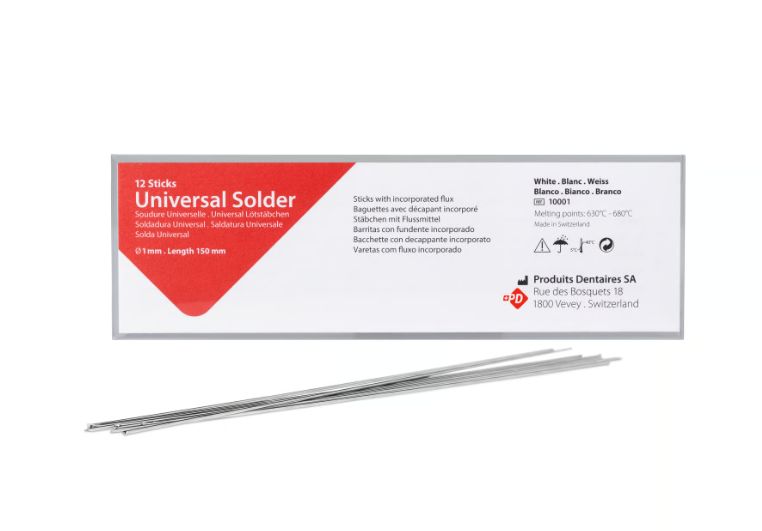 UNIVERSAL SOLDER ( WHITE ) Ø 1mm , Length 150mm ( 12pcs Pack ) - PD