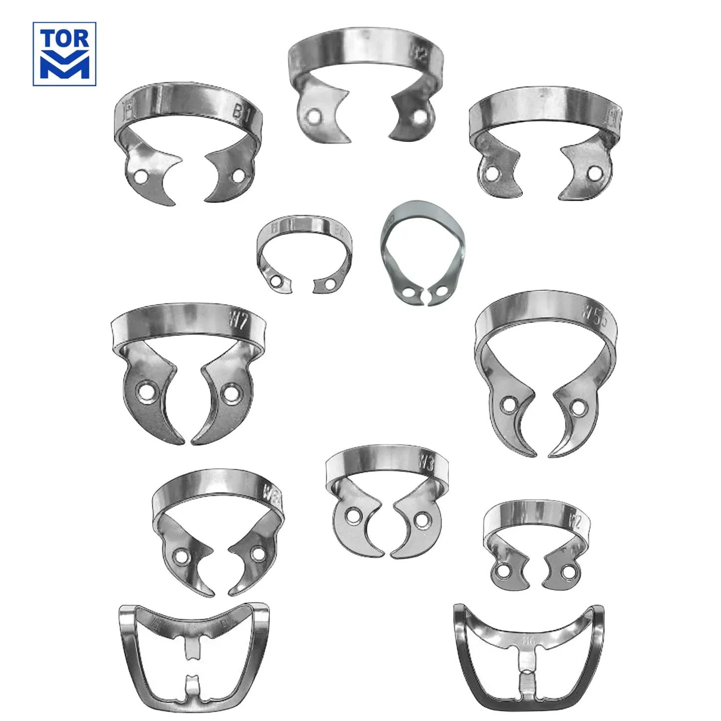 RUBBER DAM CLAMPS  ( WINGLESS )1pc - TOR