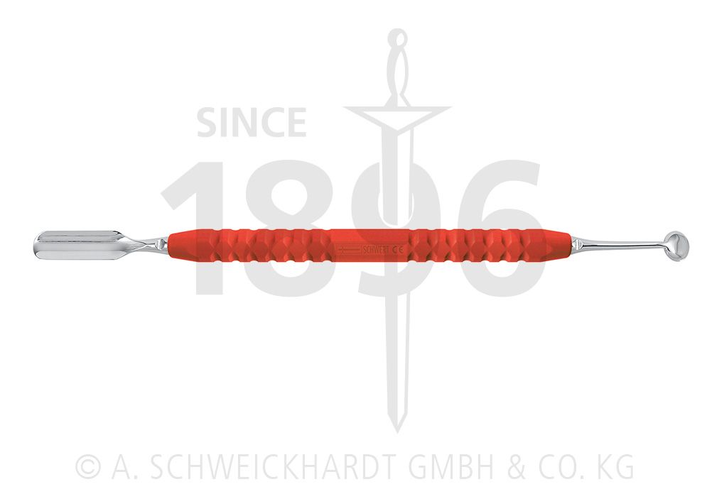 Graft material carrier exchangeable inserts M4x0,5 Color Code handle lightred-magenta