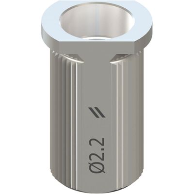 T-SLEEVE - Ø 2.2mm, H 6mm, GUIDED