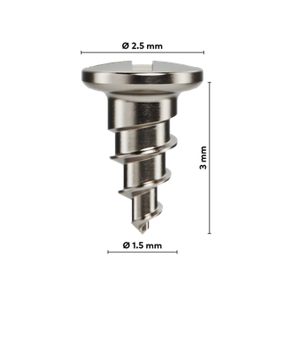FIXATION SCREWS 3MM 5PCS -OSTEOGENICS
