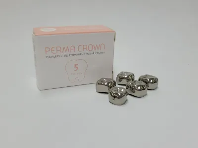 STAINLESS STEEL PERMANENT MOLAR CROWN REFILL 1 pc - SHINHUNG