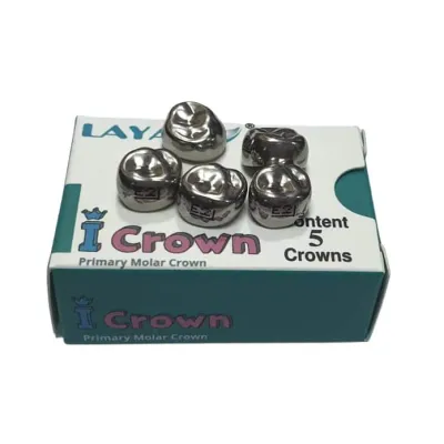 STAINLESS STEEL PRIMARY MOLAR CROWNS 5pcs BOX - LAYAN