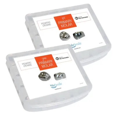 STAINLESS STEEL PRIMARY MOLAR CROWNS STARTER KIT ( 120 crowns Kit ) - NUSMILE