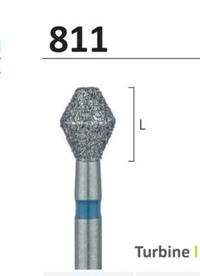 811 - BARREL SHAPE DIAMOND BURS 2pcs - JOTA