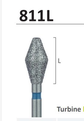 811L - LONG BARREL SHAPE DIAMOND BURS 2pcs - JOTA