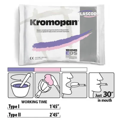 ALGINATE KROMOPAN ( Type 2 SLOW ) 450gm - LASCOD