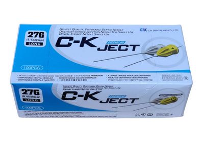 NEEDLES LONG 27G - 4*30 ( 100 pcs ) - CK JECT