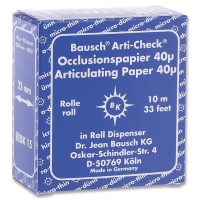 ARTICULATING PAPER | DISPENSER ROLL -THICKNESS : 40µ | - BAUSCH