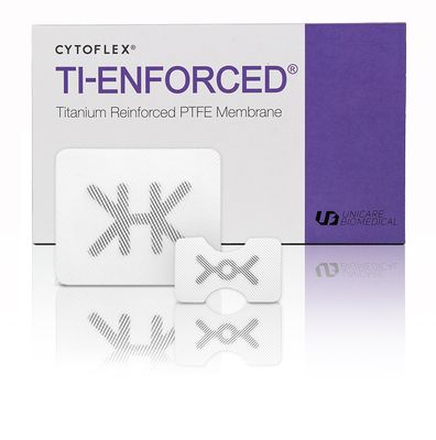CYTOFLEX | TI-ENFORCED | Titanium Reinforced PTFE Membrane ( 32 x 40mm ) - UNICARE BIOMEDICAL