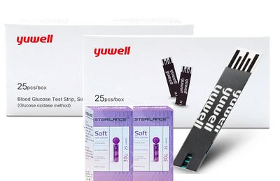 BLOOD GLUCOSE TEST STRIPS ( #Y330 ) | 25pcs x 2 Vial / Box - YUWELL