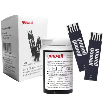 BLOOD GLUCOSE TEST STRIPS ( #Y330 ) | 25pcs x 2 Vial / Box - YUWELL