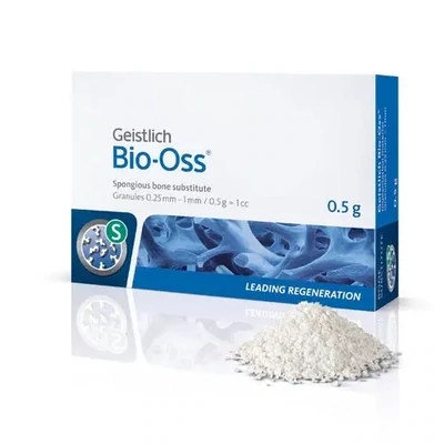 BONE GRAFT | Bio-Oss® Bovine spongiosa ( Cancellous ) Xenograft Granules 02.5-1mm – 0.5g - 1cc