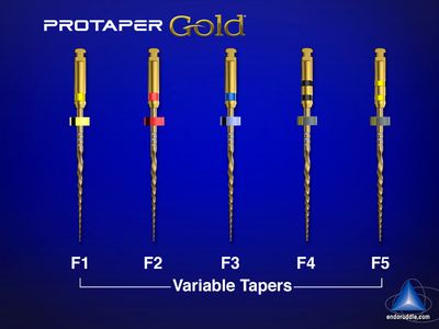 ROTARY FILE - PROTAPER Gold ( FINISHING ) 25mm 6pcs / Kit - DENTSPLY