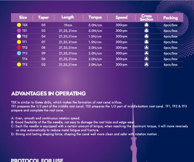 TIA TORNADO GOLD FILE - ROTARY FILES