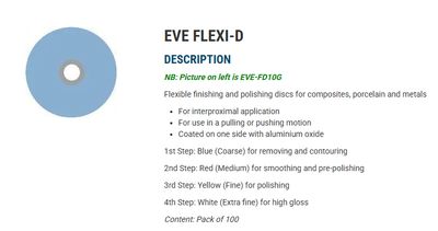 POLISHING DISCS - 14mm BIG | FLEXI-D 100 PCS - EVE
