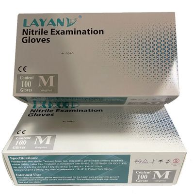 GLOVES NITRILE SMALL - BOX ( 100pcs box ) - LAYAN