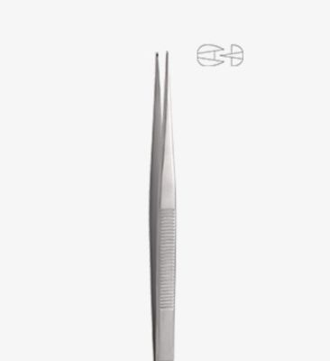 TISSUE TWEEZERS with RAT TOOTH TIP ( TAYLOR ) - MEDESY