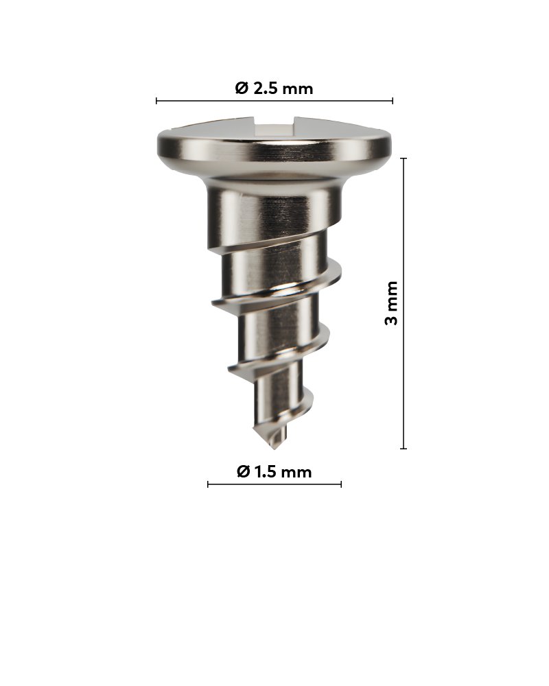 FIXATION SCREWS 3mm ( 5pcs Set ) - OSTEOGENICS